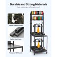 thumbnail image 5 of KFFKFF 4-Tier 3D Printer Filament Storage Rack with Wheels, Spool Holder Cart for Organizing Filaments in Printing Stations, Offices, and Workshops (Shelf Only), 5 of 9