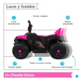 thumbnail image 4 of Carro Montable Eléctrico Moto Cuatrimoto Nino Tek-388 Rosa, 4 of 4