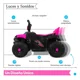 thumbnail image 4 of Carro Montable Eléctrico Moto Cuatrimoto Nino Tek-388 Rosa, 4 of 4