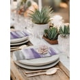 thumbnail image 6 of Cloth Napkins Set of 2 - 20x20 Inches, Purple Gray White Washable Reusable Table Napkins, Retro Country Abstract Mottled Texture Soft & Absortbent Dining Napkin for Party Wedding Hotel Restaurant, 6 of 8