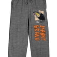 thumbnail image 2 of Johnny Bravo Don't Touch The Hair Men's Graphite Heather Sleep Pajama Pants-Large, 2 of 5