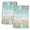 Teal Green Brown, variant on Blue Coastal Kitchen Towels Set of 4, Summer Nautical Beach Coral Starfish Absorbent Dish Towels for Kitchen, Microfiber Hand Towel, Quick Drying Tea Towel for Cleaning Decorative Dishcloths
