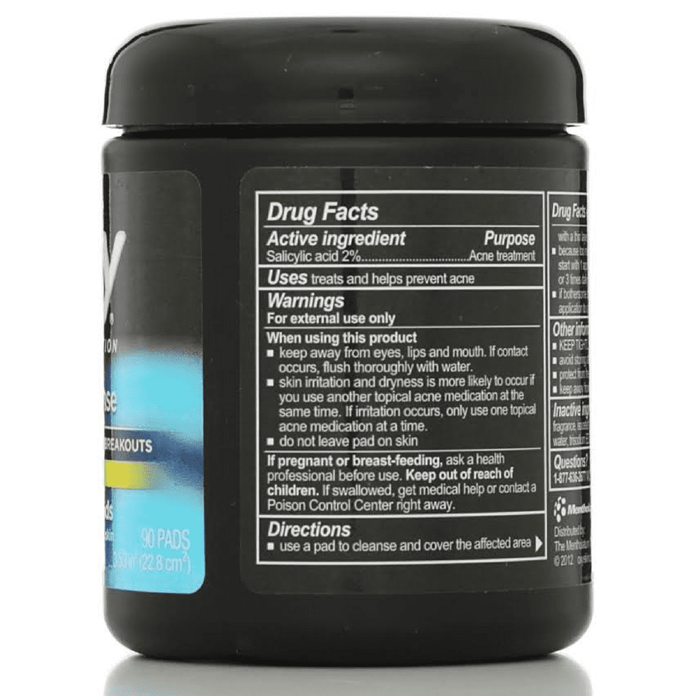 OXY Acne Medication Salicylic Acid Daily Defense Cleansing Pads 90 ct (Pack of 3)