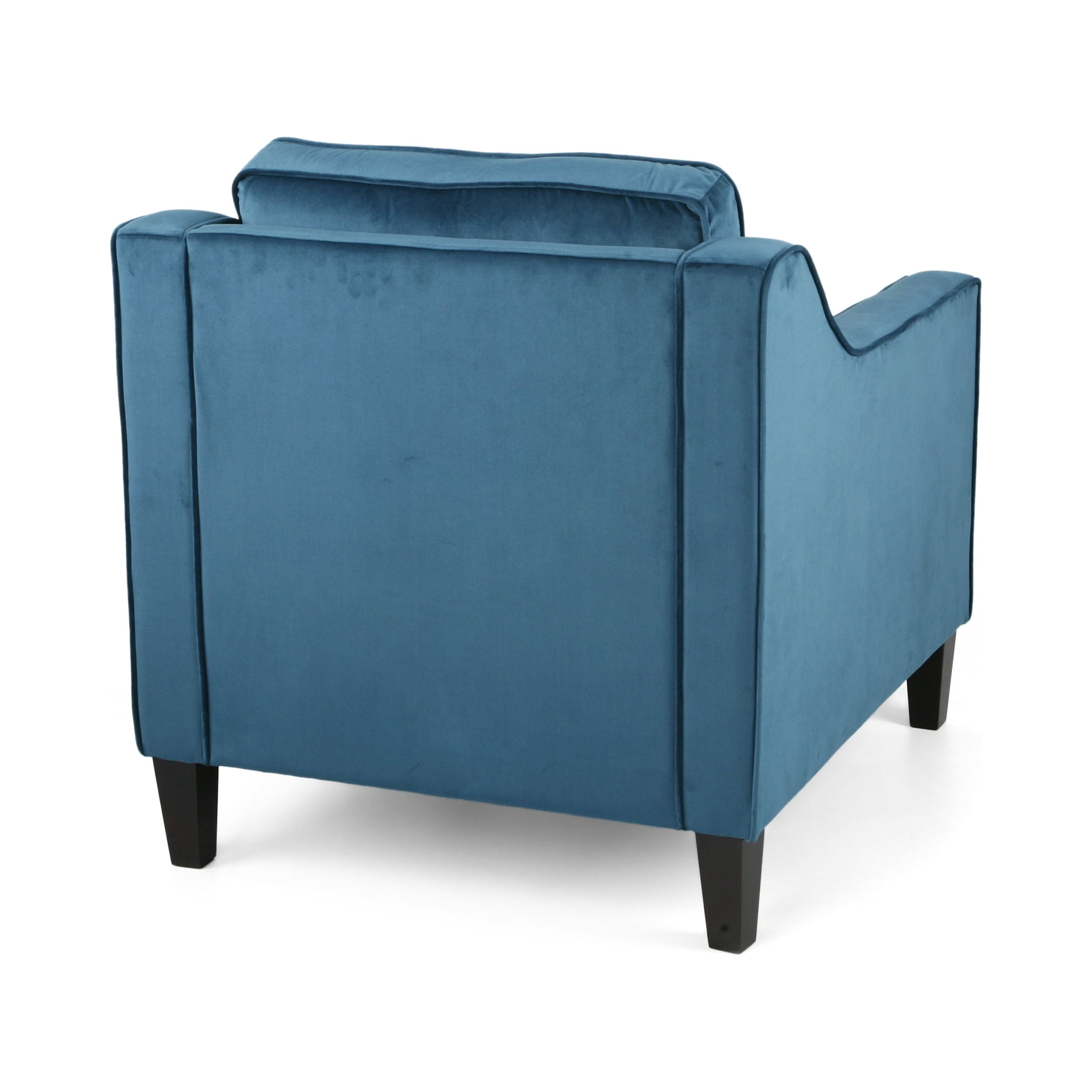 Noble House Milo Velvet Club Chair, Blue