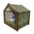 thumbnail image 1 of Mandala Pet House, Oriental Elements with Floral Design Retro Octagons and Rhombuses Pattern, Outdoor & Indoor Portable Dog Kennel with Pillow and Cover, 5 Sizes, Multicolor, by Ambesonne, 1 of 5