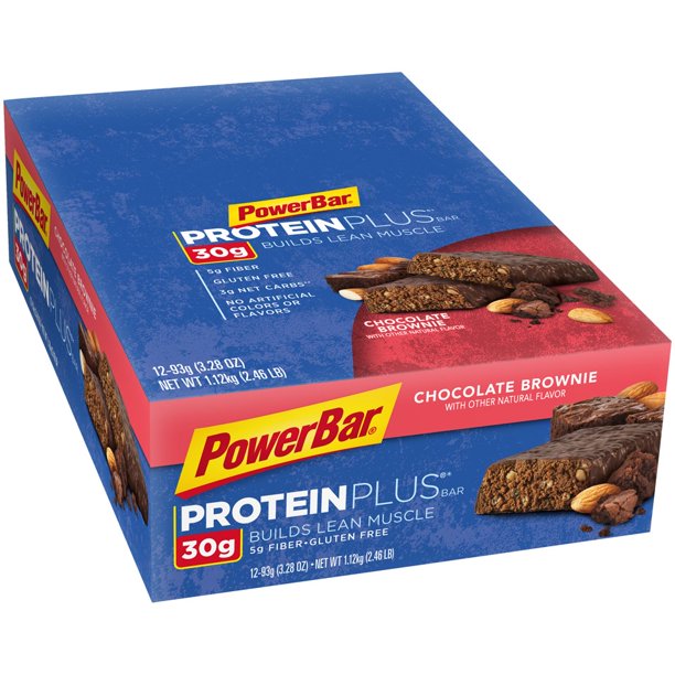 PowerBar Protein Bar, Chocolate Brownie, 30g Protein, 12 Ct Walmart