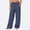 Navy -AG08, variant on Dwellite Wide Leg Pants for Women SweatPants Winter Pants Baggy Drawstring Sweatpant with Pockets Silver S