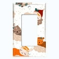 thumbnail image 5 of Metal Light Switch Plate Cover Festive Sleepy Santa Helpers XMS006, 5 of 13