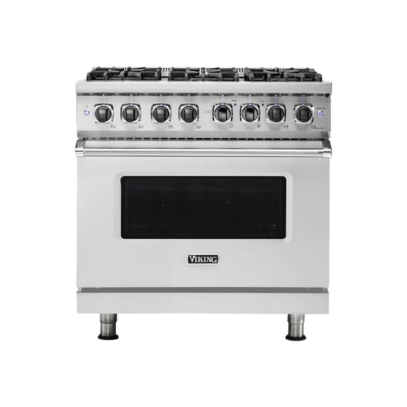 Viking Vdr5366b 36" Wide 5.64 Cu. Ft. Free Standing Dual Fuel Range - Stainless Steel