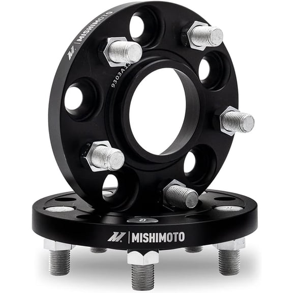 Pre-Owned Mishimoto Wheel Spacers, 5x114.3, 66.1 Center Bore, M12x1.5, 20mm Thick, Black