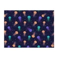 thumbnail image 4 of KLL Sea Jellyfish Print Fleece Throw Blanket, Horizontal Fleece Bedding Cute Soft Blankets Comfy Fleece Flannel Plush Home Decor for Couch & Bed -50"x40", 4 of 9