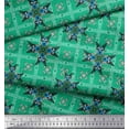 thumbnail image 2 of Soimoi Satin Silk Fabric Check & Moroccan Decorative Print Fabric by Yard 42 Inch Wide, 2 of 2