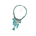 thumbnail image 2 of kurtrusly Bijoux Vintage Turquoise à Pampilles Collier Col Rond Bohème Vert, 2 of 9