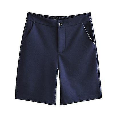 Pantalones de cinco puntos rectos adelgazantes YONGSHENG de cintura alta elásticos