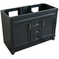 thumbnail image 4 of Bellaterra Home 400700-48D-DG 48 in. Double Sink Vanity with Cabinet, Dark Gray, 4 of 11
