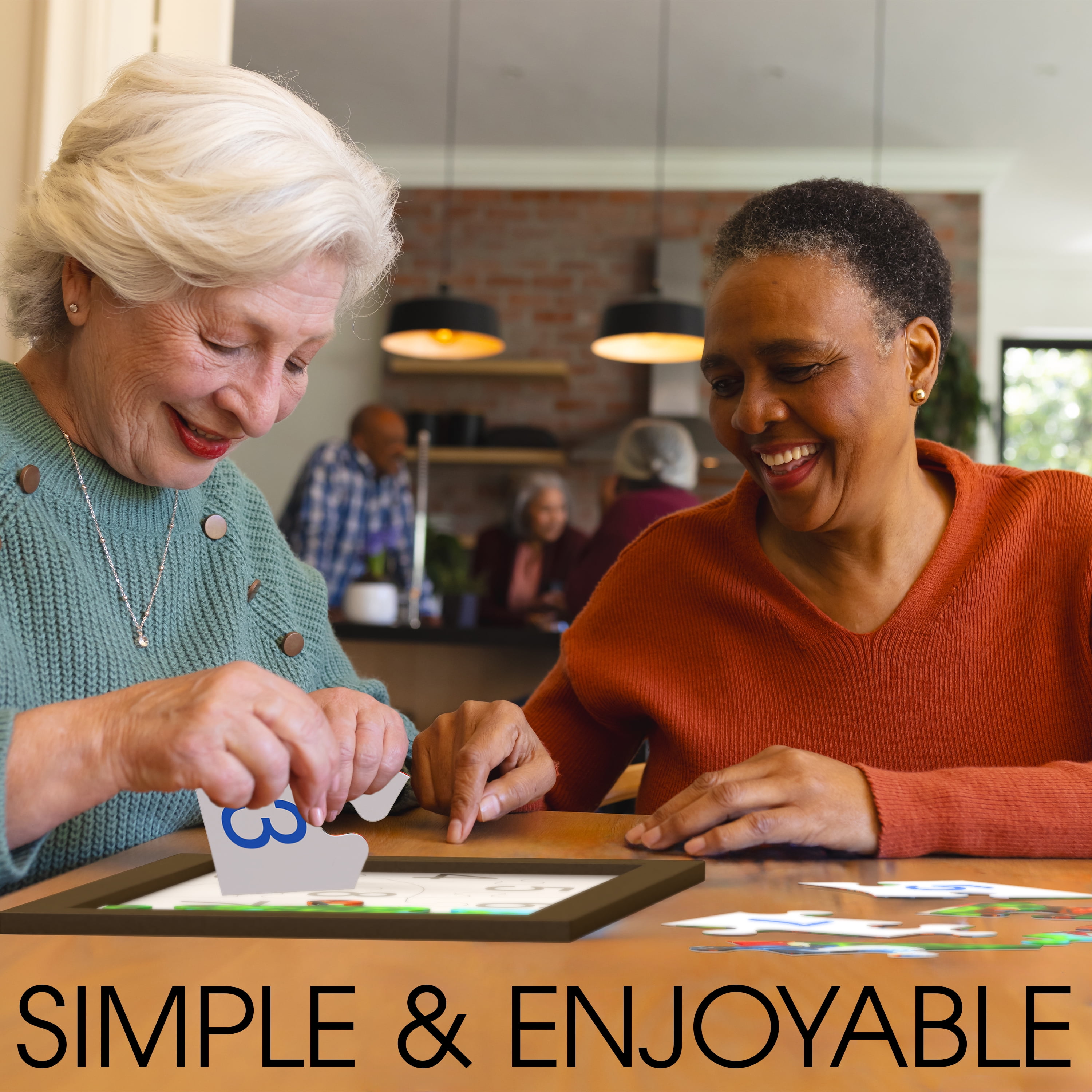 Keeping Busy Dementia Puzzles for Seniors | 3 in 1 Set Numbered 8 Piece Alzheimer Puzzle for Seniors