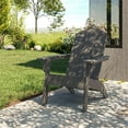 thumbnail image 2 of Flats & Castles Ellie Outdoor HDPE Weather Resistant Modern Adirondack Chair (Grey), 2 of 8