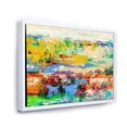 thumbnail image 3 of Designart 'Abstract Multicolored Bright Texture Art I' Modern Framed Canvas Wall Art Print, 3 of 5