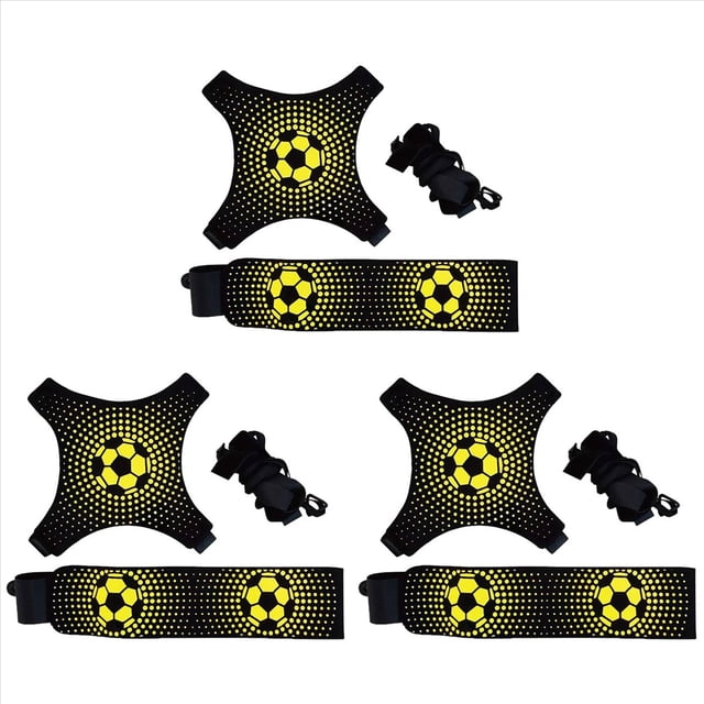 3X Cinturón de Entrenamiento Balón de Fútbol, Ayuda de Entrenamiento de Práctica Individual de Lanzamiento de Patada de Fútbol Control Cinturón Ajustable Entrenar