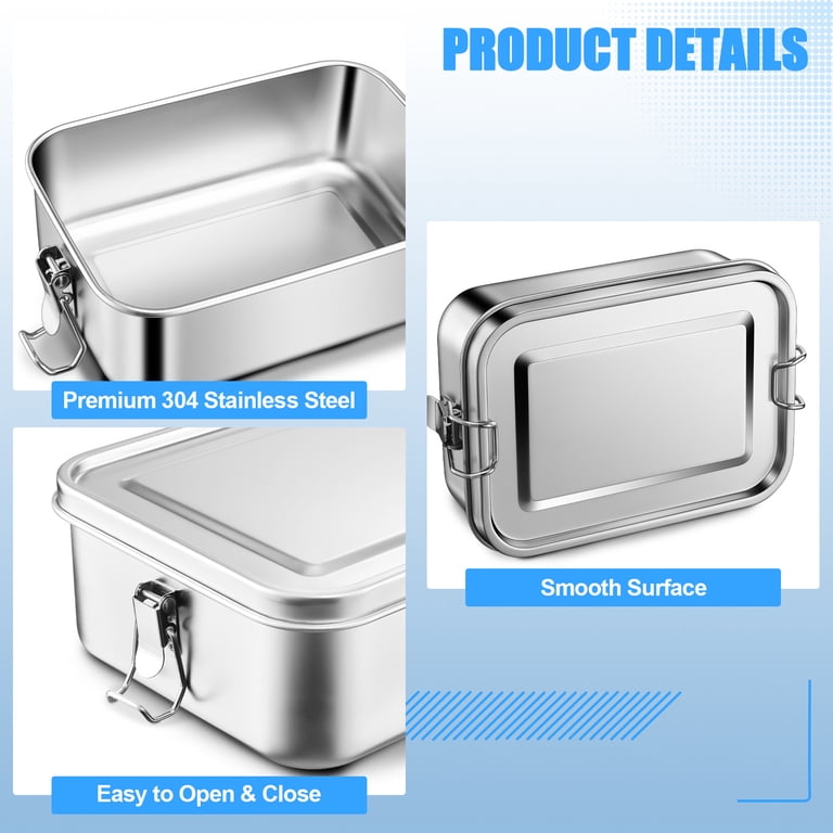 Vesteel Stainless Steel Bento Lunch Box, 29oz with Divider photo 4