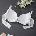 thumbnail image 5 of GEWSEY Women's Push Up Lace Bra Demi Comfort Padded Add 1 Cup Lift Up Bras Soft Lace Sexy Plunge Underwire (White, M), 5 of 8