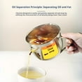 thumbnail image 6 of Fat Separator with Dual Spout & Strainer, 304 Stainless Steel Broth Soup Gravy Skimmer with Cool-Touch Handle for Cooking, Hot Pot, Stew - 5.51x4 Inch, 6 of 9
