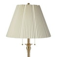 thumbnail image 2 of 360 Lighting Dyna Traditional 58" Tall Standing Floor Lamp Pole Pull Chain Gold Antique Brass Finish Knife Pleat White Shade, 2 of 5