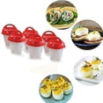 thumbnail image 4 of 3pcs/6pcs Non-stick Silicone Egg Cup, Cooking Cooker Kitchen Baking Gadget Pan Separator Steamed Egg Cup, Egg Poachers Cooker Accessories, 4 of 11