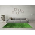 thumbnail image 3 of Ahgly Company Indoor Rectangle Oriental Green Industrial Area Rugs, 4' x 6', 3 of 4