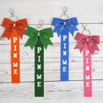 thumbnail image 6 of lanema 8 Pieces Cheerleading Ribbon Keychain Charm Set Shimmering Rhinestones Accent Game Day Spirit Fashion Accessories, 6 of 15