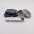 thumbnail image 2 of Anti-Opening Children's Lock Push-Pull Box Round Children's Lock Iron Box Hemp Sugar Iron Can Button Sealed Hemp Iron Box, 2 of 5
