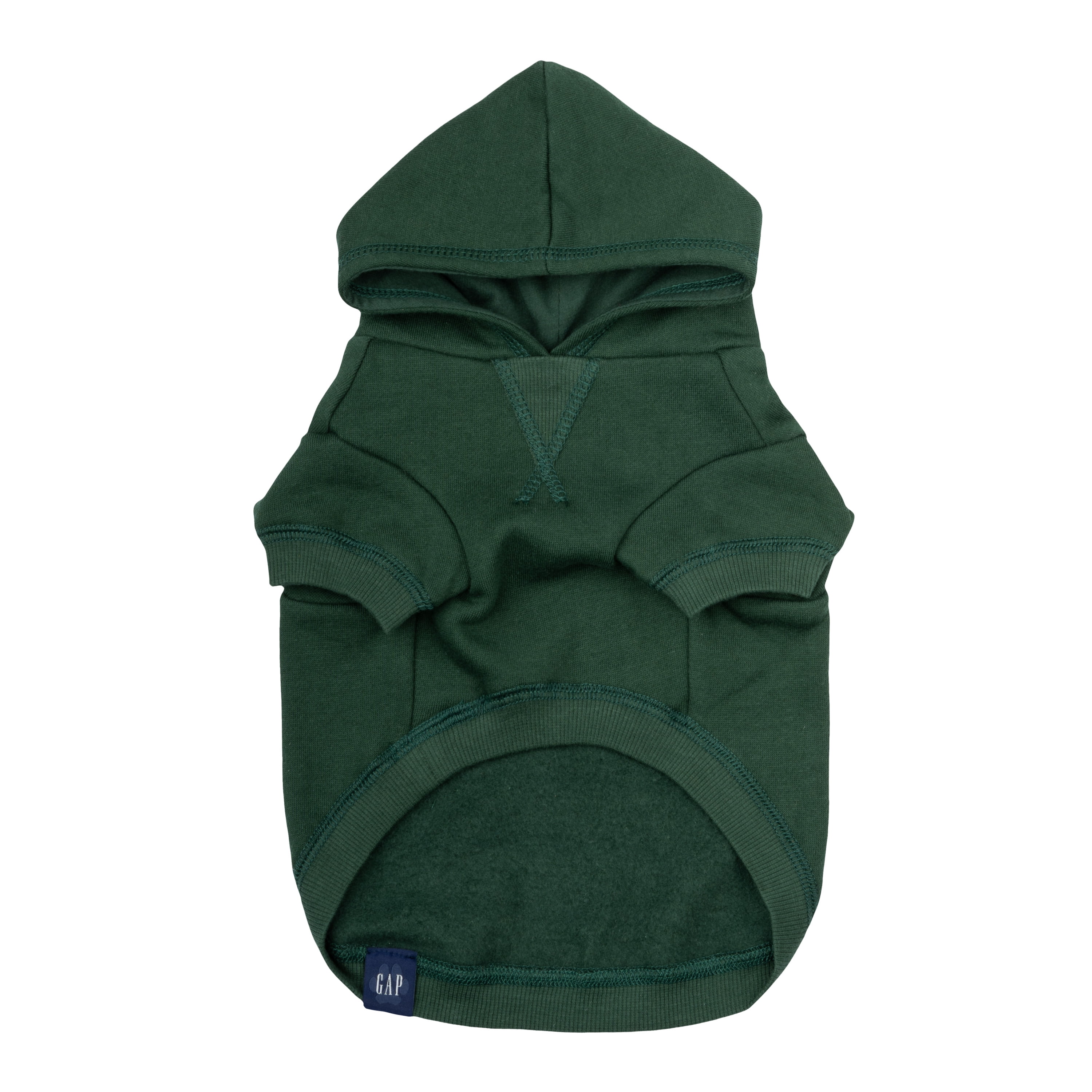 Gap Pet Dog Clothes, Classic Gap Logo Pet Hoodie, Green, Large