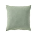 thumbnail image 2 of Beautiful Floral Pleated Cotton Decorative Pillow by Drew Barrymore, 20" x 20", Sage, 2 of 5