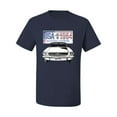 thumbnail image 2 of Wild Bobby, Ford Mustang Country USA 1964 Vintage American License Plate, Cars and Trucks, Men Graphic Tee, Navy, 5X-Large, 2 of 4