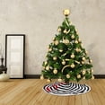 thumbnail image 5 of Black and White Christmas Tree Skirt, Rustic Farmhouse Christmas Decorations Ornaments 28.7 Inch Tree Skirt Mat Decor for Merry Xmas Holiday, 5 of 6