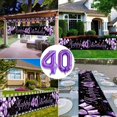 thumbnail image 6 of YANSION 40th Birthday Decorations for Women Men, Black Purple Theme Party Decor, Purple Black Latex Balloons and Happy 40th Birthday Banner, Happy 40th Birthday Party Anniversary Supplies, 6 of 7