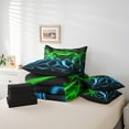 thumbnail image 4 of Erosebridal Teens Gamepads Bedding Sets Twin Size,Blue Green Comforter Sets with Sheets,Video Game Bed in a Bag Twin size,Breathable Geometric Room Decor,Reversible,7pcs, 4 of 6