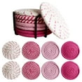 thumbnail image 1 of 8pcs With Storage Rack 7.95 Inch Trivets For Hot Dishes Hot Pads For Kitchen Trivets For Hot Pots And Pans Heat Large For Kitchen Pot Holders Kitchen Decor For Table, 1 of 8