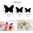 thumbnail image 4 of 24 pegatinas de mariposas para pared, calcomanías de mariposas extraíbles, arte de pared, manualidades para el hogar, habitación de los niños, decoración de bodas, habitaciones, espejo de, 4 of 5