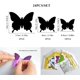 thumbnail image 4 of 24 pegatinas de mariposas para pared, calcomanías de mariposas extraíbles, arte de pared, manualidades para el hogar, habitación de los niños, decoración de bodas, habitaciones, espejo de, 4 of 5