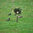 thumbnail image 5 of Metal Material Bird Bath and Feeder - 2 Pcs Flower Design Ground Stake Bird Bath for Outdoor Garden, Lawn and Yard Decoration, Attractor for Bird Lovers with Easy Installation, 5 of 5