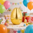 thumbnail image 6 of Stijggn Plastic Easter Eggs Easter Decor Golden Easter Eggs Fillable Plastic Eggs for Easter Hunt, Basket Stuffers Fillers, Classroom Prize Supplies, Filling Treats and Party Favor, 6 of 9