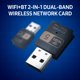thumbnail image 2 of Tarjeta de red inalámbrica WiFi + Bluetooth 2 en 1 600Mbps 2.4GHz + 5GHz Tarjeta de red inalámbri Eccomum Tarjeta de red, 2 of 5