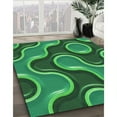 thumbnail image 3 of Ahgly Company Machine Washable Indoor Rectangle Transitional Deep Emerald Green Area Rugs, 5' x 7', 3 of 7