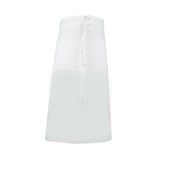 UBICON Tabliers de Cuisine Unisexes pour Hommes et Femmes avec Grandes Poches Blanc/noir, Longs Embrasses pour Cuisine, Grill, Préparation des Aliments, Peinture Maison, Jardin & Pâtisserie (Blanc, Longueur Complète, Lot de 5)
