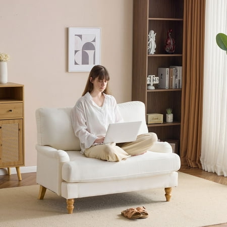 Bezseller 47" Oversized Accent Chair for Living Room, Bedroom, Beige