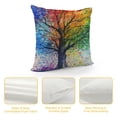 thumbnail image 4 of Shiartex Throw Pillow Cover Colorful Tree Season Life Beautiful Art Big Branch Leaves Nature Decor Lumbar Pillow Case Cushion for Sofa Couch Bed White, 4 of 5