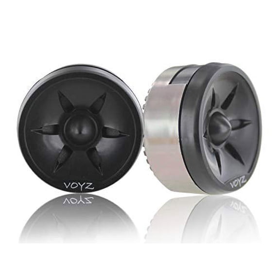 Voyz Car Audio Tweeters - 1.6" 300W Power Output 4-8 Ohm, Silk/Polymer Dome, High Frequency - 1 Pair