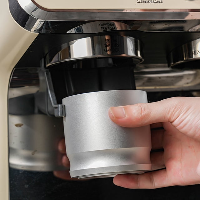 Alloy Coffee Grounds 58mm Collector with Lid for Grinders Anti Fly Distribute