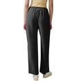 thumbnail image 5 of Lumtrix Linen Pants Women 2026 Spring Summer Fashion Straight Leg Pant Dressy Casual High Waisted Loose Boho Trousers With Pockets Black L, 5 of 7